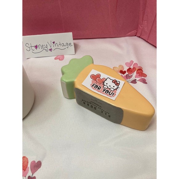 Rae Dunn HAPPY EASTER Ceramic Carrot, I dont Carrot all dish and mug set - Picture 7 of 7